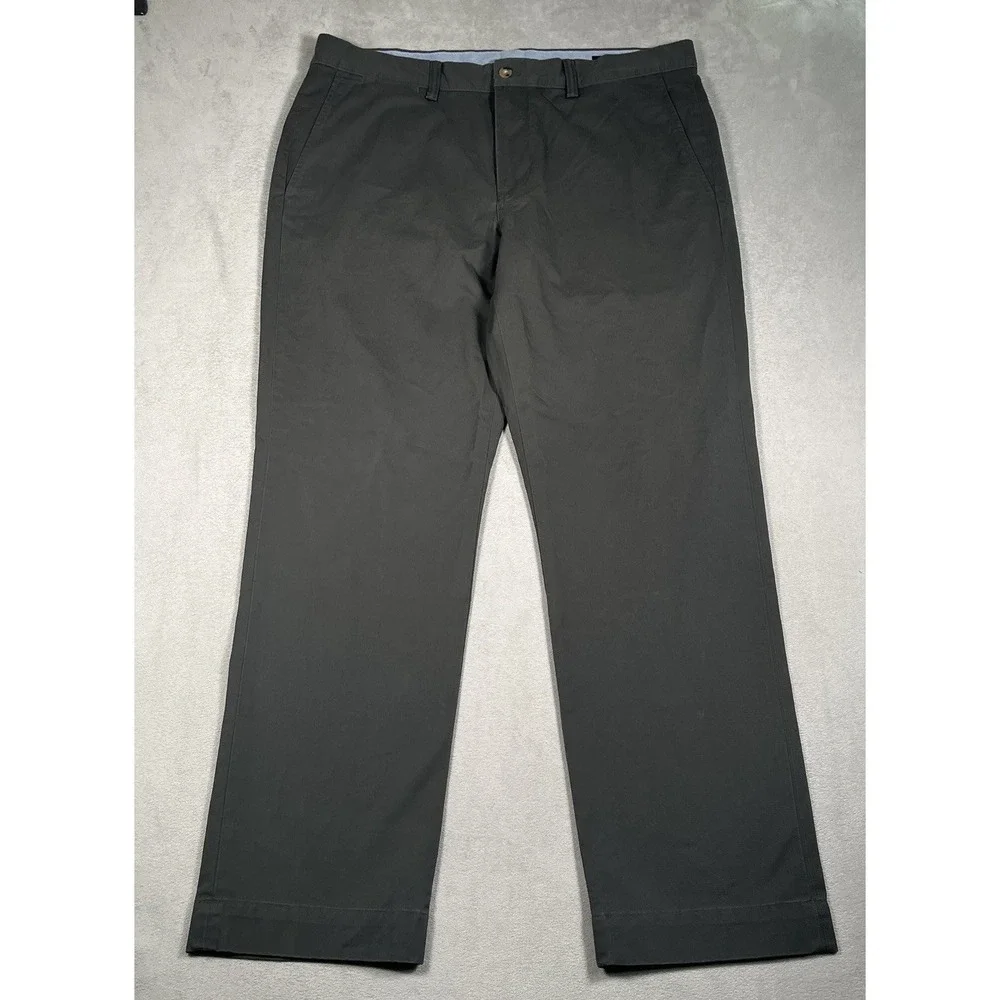 Polo Ralph Lauren Men's 35x30 Bedford Stretch Straight Fit Pants Charcoal *New*